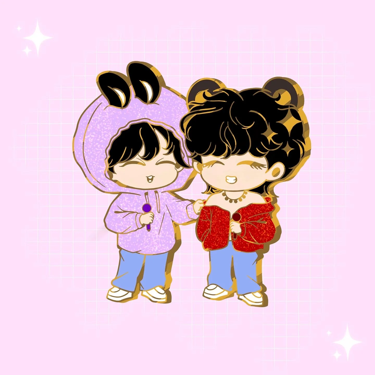 TaeKook in Busan - Enamel Pin - Image 2